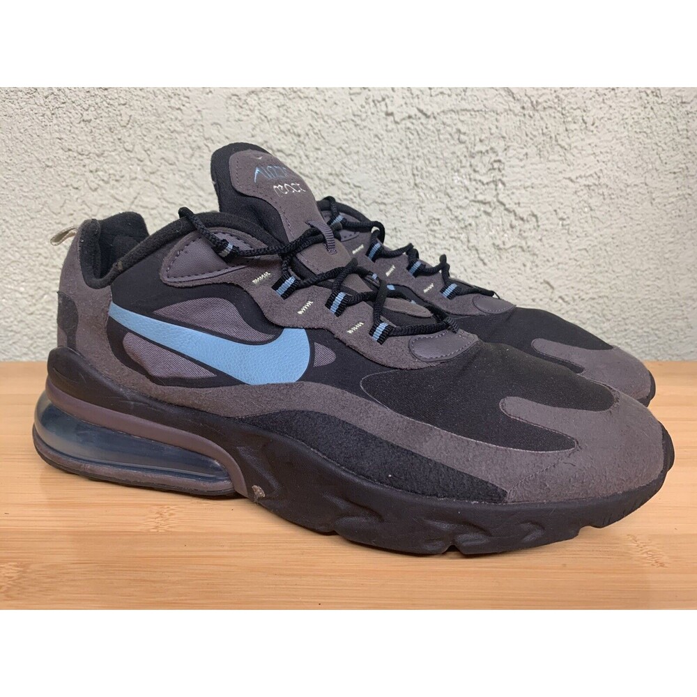 Nike Air Max 270 React Jetstream Black Cerulean Thunder Gray CI3866-001 Size 12
